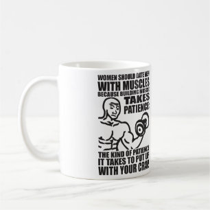 Date Men With Muscles - Funny Bodybuilding Coffee Mug