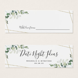 Date Night Ideas Eucalyptus Bridal Shower Wedding