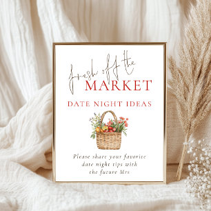 Date Night Ideas Fresh off Market Bridal Shower Poster