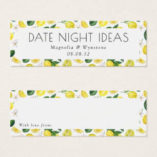 Date Night Ideas Lemons Bridal Shower Wedding