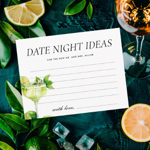 Date Night Ideas Mexican Fiesta Bridal Shower Enclosure Card