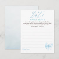 Date Night Ideas Whimsical Bow Bridal Shower Game