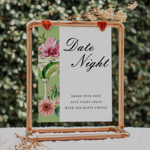 Date Night Mexican Margarita Bridal Shower Sign