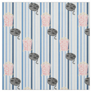 Date Night Popcorn and Movie Fabric