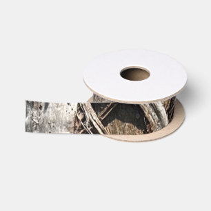 Date Palm Tree Trunk Texture Closeup Photo Image Satin Ribbon
