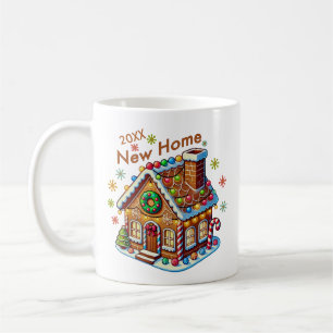 Dated New Home Gingerbread House Coffee Mug