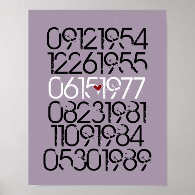 Dated Wall Art - Distressed Style - 3 Children (Front)