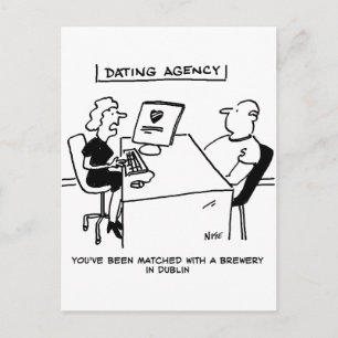 Dating Agency Matches with a Brewery Postcard