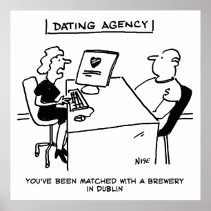 Dating Agency Matches with a Brewery Poster