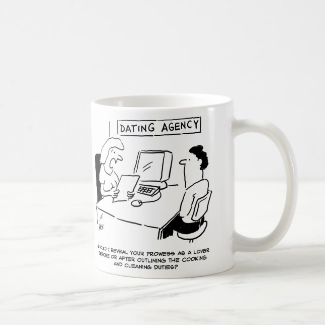 Dating Agency - Prowess as a lover. Online Dating Coffee Mug (Right)