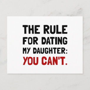 Dating Daughter Rule Postcard