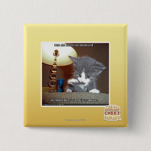 Dats one small step fur me 15 cm square badge