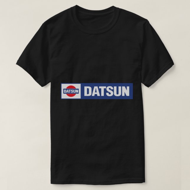 Datsun Logo Remix Sticker T-Shirt (Design Front)
