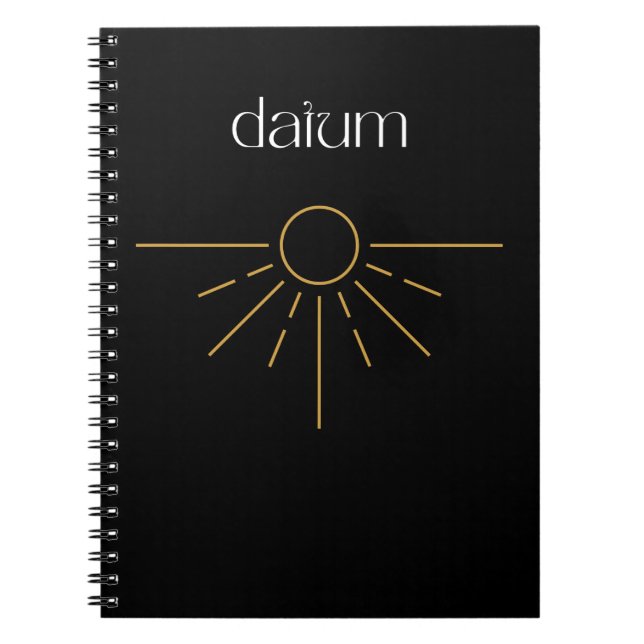 Datum Alpha Notebook (Front)