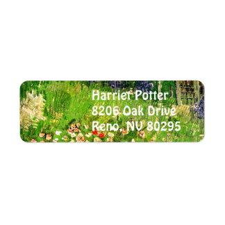 Daubigny's Garden Van Gogh Fine Art Return Address Label