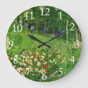 Daubigny's Garden, Vincent Van Gogh. Vintage Large Clock