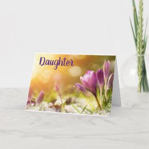 DAUGHER'S "21st" BIRTHDAY with BEAUTIUFL FLOWER Card