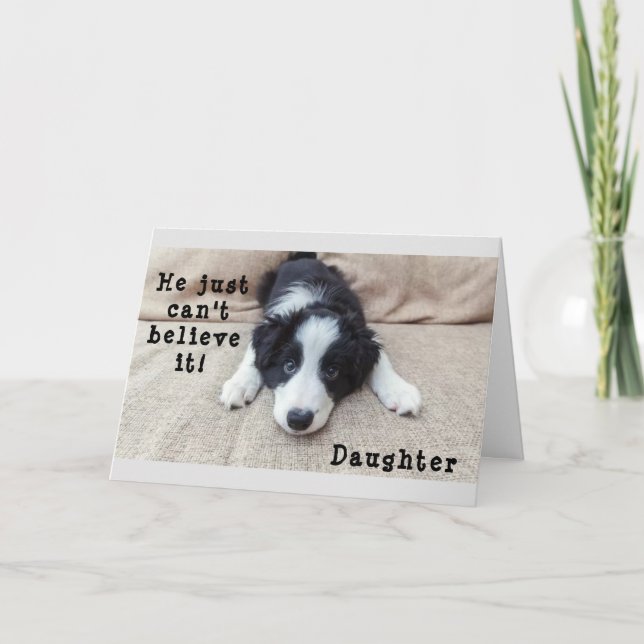 DAUGHER'S "21st" BIRTHDAY WITH LOVE Card (Front)