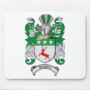 DAUGHERTY FAMILY CREST - DAUGHERTY COAT OF ARMS MOUSE PAD