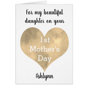 Daughter 1st Mother's Day Card
