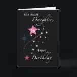 Daughter 26th Birthday Star Inspirational Pink Card<br><div class="desc">It’s your turn to surprise your sweet daughter with this card to greet her on her upcoming 26th birthday celebration. Share a beautiful inside message that would inspire her in life. Order your copy of this today.</div>