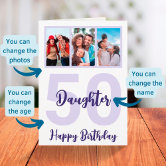 Daughter 50th Birthday Card - UK