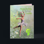 Daughter age 9, flower fairy birthday card<br><div class="desc"></div>