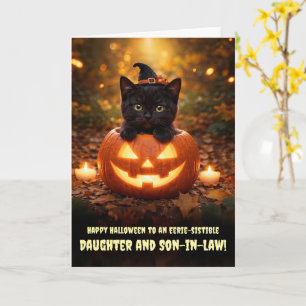 Daughter and Husband Son in Law Happy Halloween Card