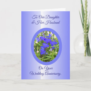 Daughter And Husband Wedding Anniversary Card
