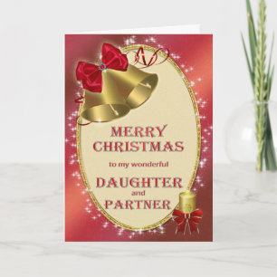 Daughter and partner, Christmas card