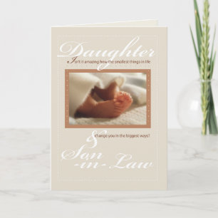 Daughter and Son-in-Law Congratulations New Baby Card