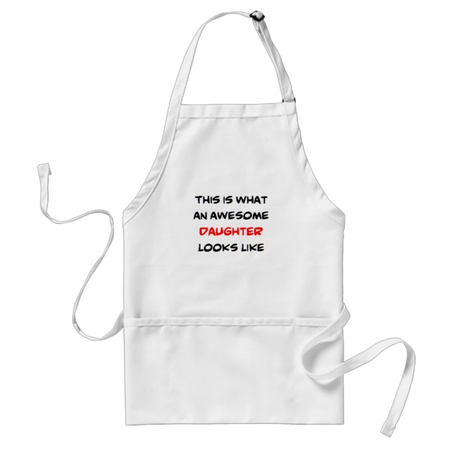 daughter, awesome standard apron (Front)