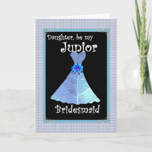 DAUGHTER Be My Junior Bridesmaid Invite
