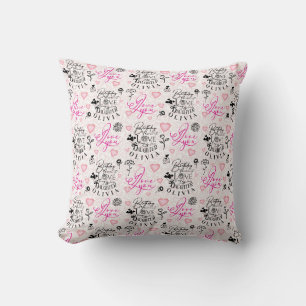 Daughter Birthday Calligraphy Custom Name Modern Cushion