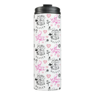 Daughter Birthday Calligraphy Custom Name Modern Thermal Tumbler
