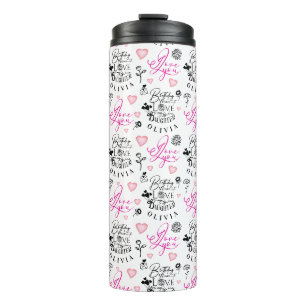 Daughter Birthday Calligraphy Custom Name Modern Thermal Tumbler