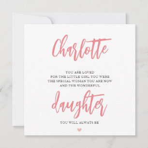 Daughter Birthday Card Poem