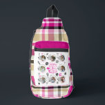 Daughter Birthday Photo Frame Sling Bag<br><div class="desc">This birthday design is created for a daughter and features a modern multi-image layout that highlights eight photos in a soft, balanced photo montage composition. It is suitable for daughters of different ages, from childhood through teenage and middle-aged years, and can also be used for someone who is like a...</div>