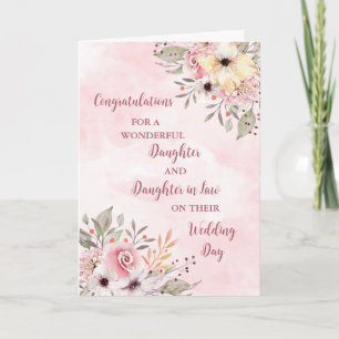 Daughter & Daughter in Law Congratulations Card