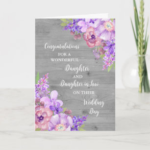 Daughter & Daughter in Law Congratulations Card