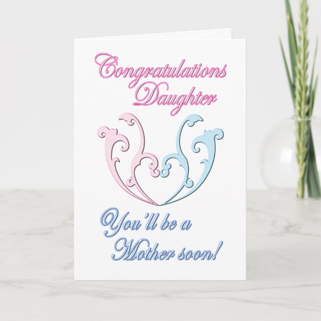 Daughter Expecting Baby Card (Front)