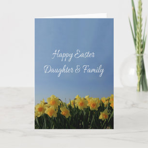 Daughter & Family Happy Easter Holiday Card