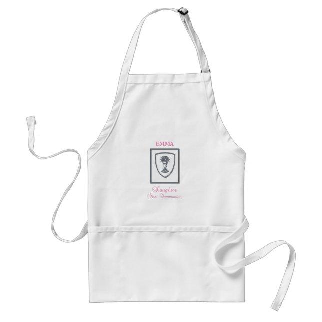 Daughter, First Communion Silver Chalice Standard Apron (Front)