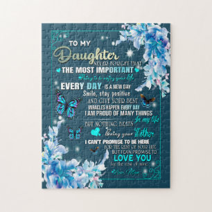 Daughter Gift   Letter To My Daughter From Mum Jigsaw Puzzle
