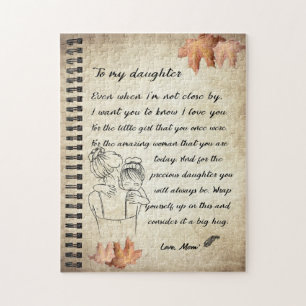 Daughter Gift Letter To My Daughter From Mum Jigsaw Puzzle