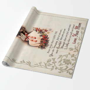 Daughter Gift   Letter To My Daughter From Mum Wrapping Paper