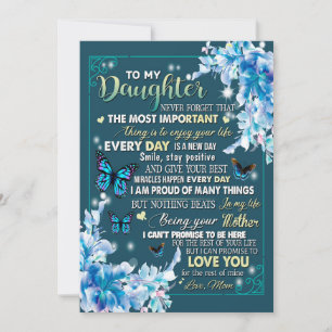 Daughter Gifts   Letter To My Daughter From Dad Holiday Card