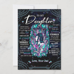 Daughter Gifts Letter To My Daughter From Dad Holiday Card