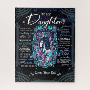 Daughter Gifts Letter To My Daughter From Dad Jigsaw Puzzle
