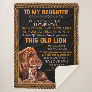 Daughter Gifts Letter To My Daughter From Dad Sherpa Blanket